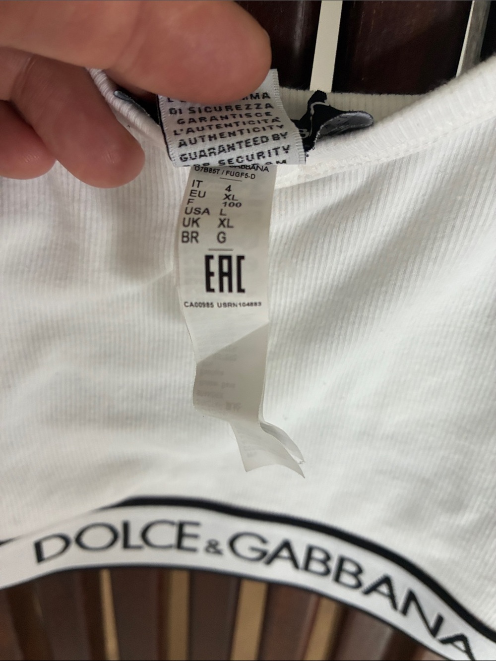 Dolce & Gabbana White Tank - Picture 5 of 5